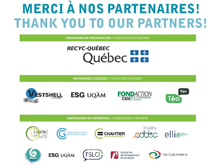 CIRAIG's tweet photo. Merci encore à nos partenaires d'avoir fait de #CYCLE2016 un succès! Thanks again to our partners for making #CYCLE2016 a success! https://t.co/zozZ7cjkg5