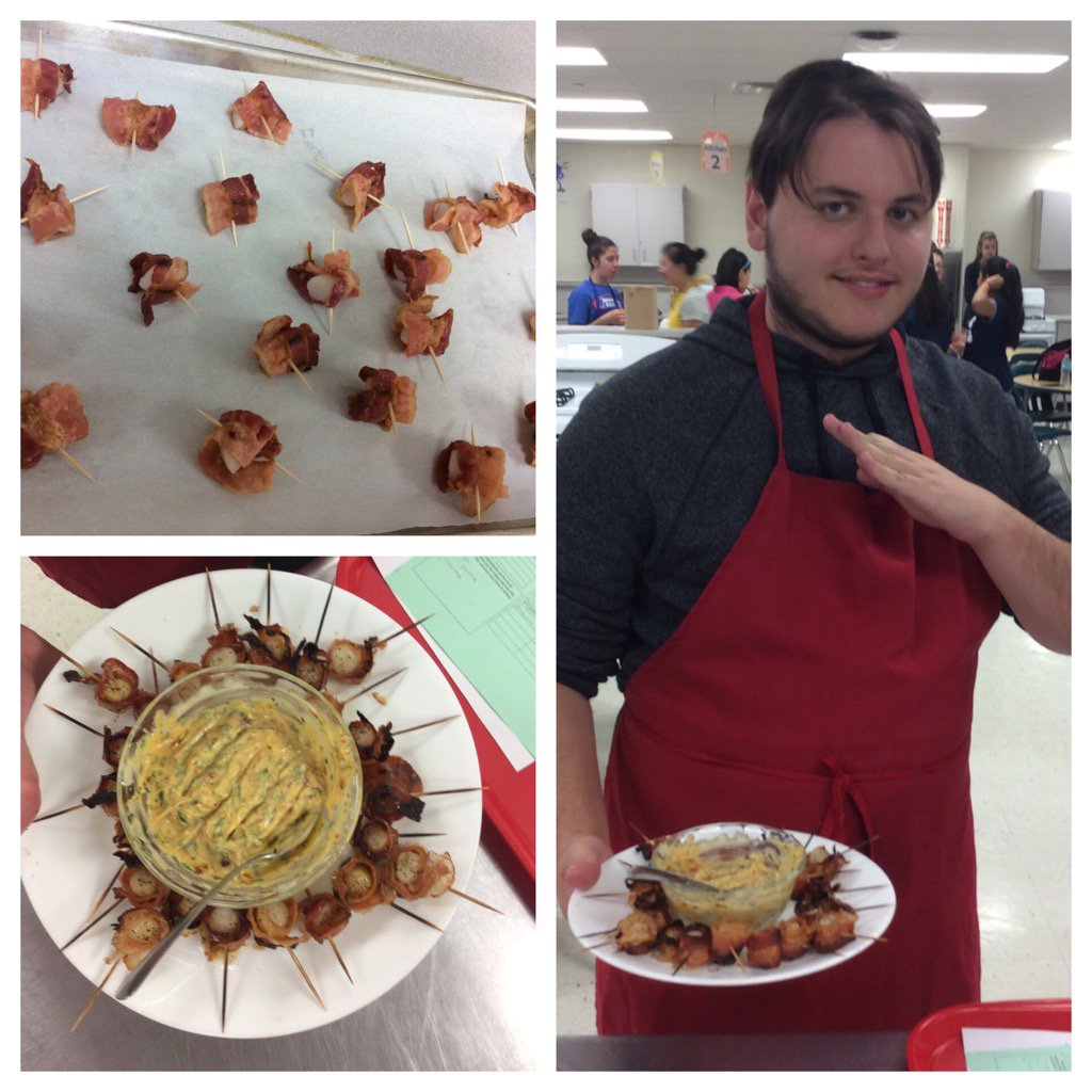 fhsmrsjohnson's tweet photo. Who doesn't love bacon wrapped scallops? @FremdFCS https://t.co/WCS962ujpV