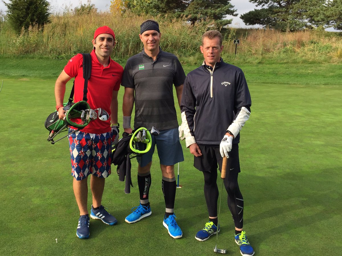 Just before round 1 of #Speedgolf #WorldChampionships with <a href="/JeffsSteve/">Steve Jeffs</a> <a href="/SpeedgolfChris/">Chris benians</a> <a href="/Speedgolf1/">Speedgolf Intl</a> <a href="/SpeedgolfUK/">British Speedgolf</a> <a href="/SpeedgolfFI/">Speedgolf Finland</a> #golf