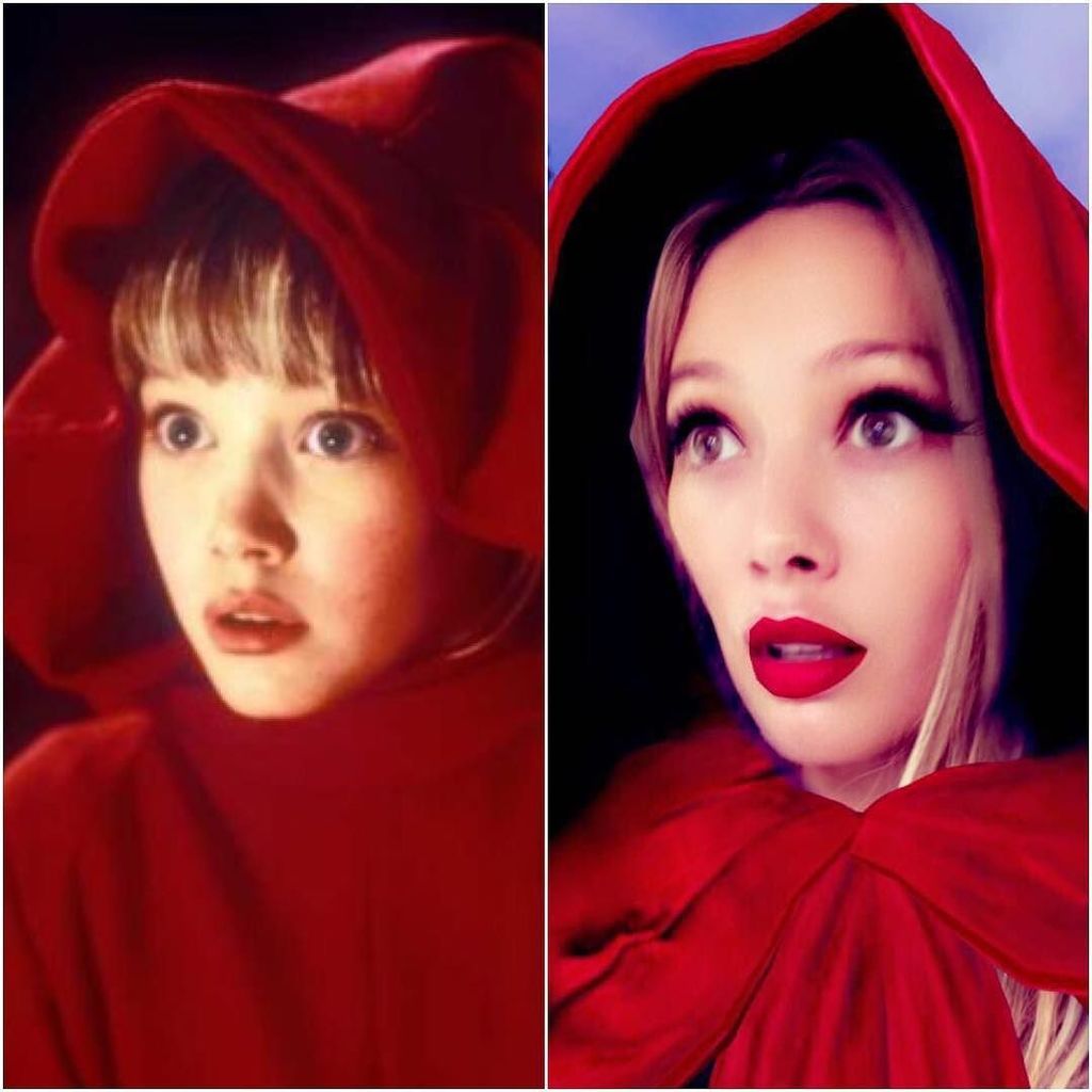 HilaryDuff's tweet photo. Well just in time for Halloween @snapchat gave me this little treat of a filter #caspermeetswendy #wendythegoodwitc… https://t.co/T5Su4XDstr