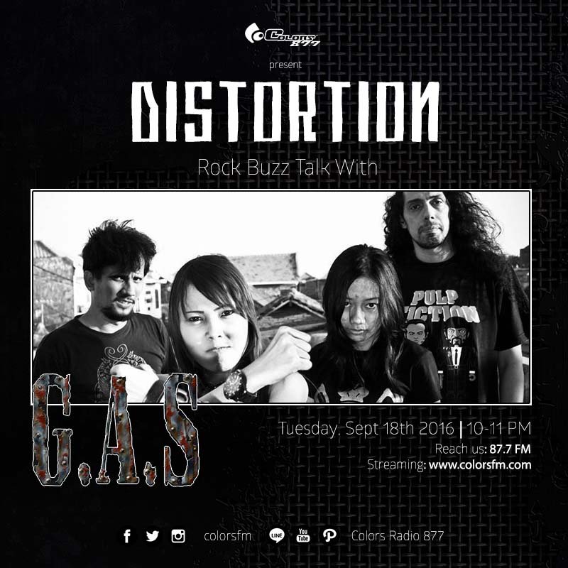 This time to grind! Malem ini #Distortion bakal ngobrol bareng <a href="/gas178/">GAS</a> ttg album terbarunya. Stay on mulai jam 10 mlm #TuesdayRockSession