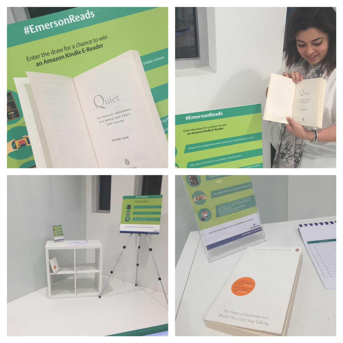 DaliaExplores's tweet photo. In the spirit of #ReadingYear I donated one of my great books "Quiet" by lovely @susancain to #EmersonReads today! Let's spread the wisdom! https://t.co/mvV9PIiG03