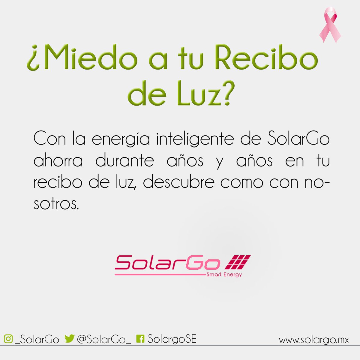 SolarGo_'s tweet photo. ¿Miedo a tu recibo de luz? 
Nosotros podemos ayudarte a ahorrar hasta un 90% con #PanelesSolares https://t.co/qC7gEe1Cqs