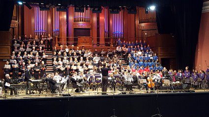 Well done to our choir for taking part in the Super Slow Way Concert at King George's Hall.