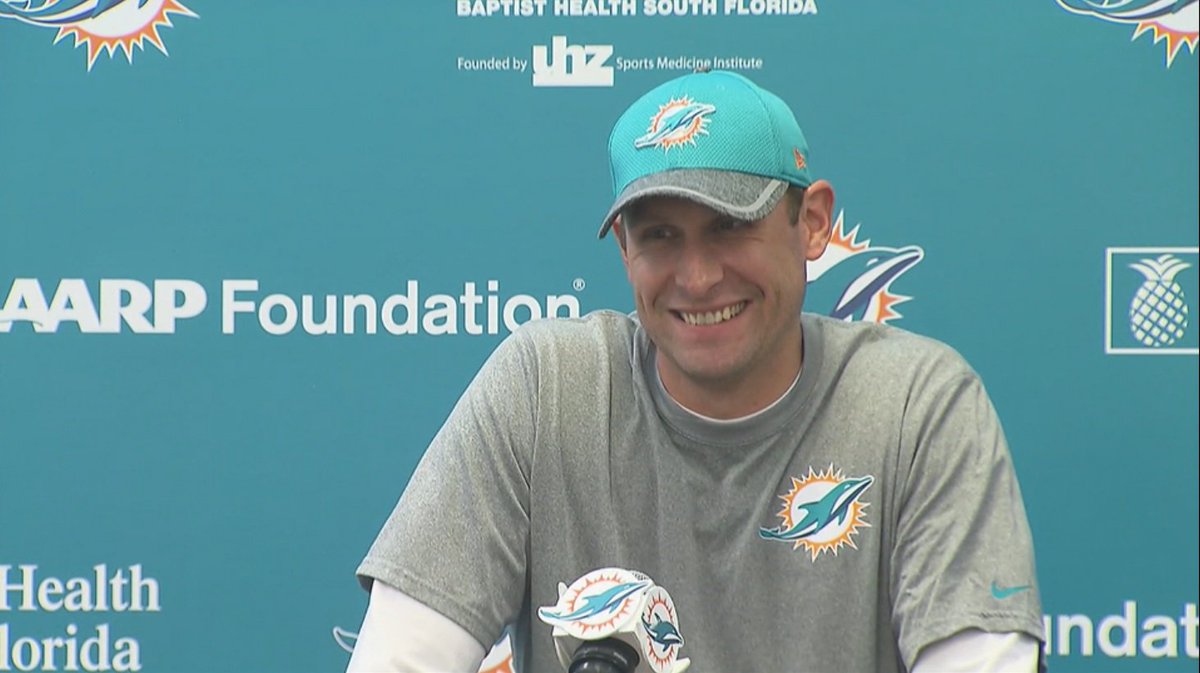 Adam Gase cracked a smile today, but he wants the Dolphins to keep moving forward... bit.ly/2ebHQe0?utm_me… https://t.co/WmZLX31pTx