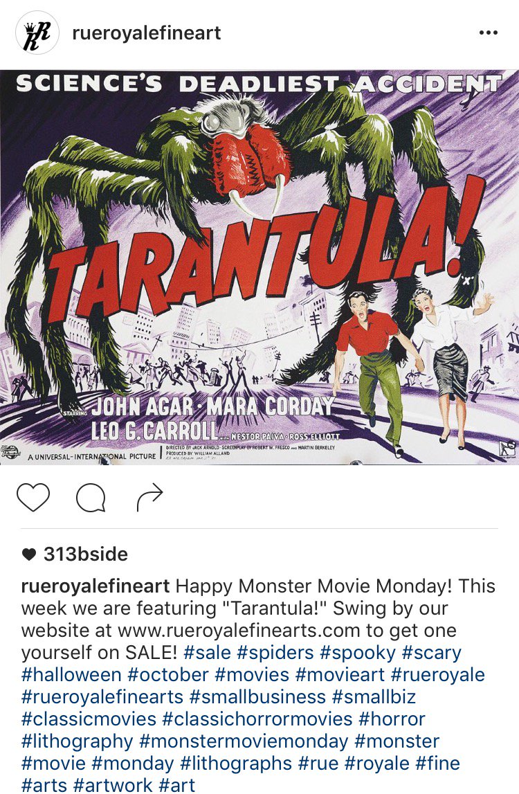 RueroyaleFA's tweet photo. Happy monster movie Monday! #monster #movie #monday #rrfa #smallbiz #rueroyalefinearts #smallbusiness #lithography https://t.co/4Zsr2hDJNx