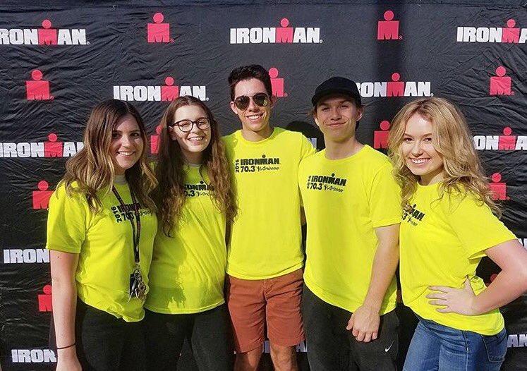 BestBuddiesAZ's tweet photo. Just a few of the dozens of #BBAZ volunteers at @IRONMANtri this weekend! Our students love giving their time & spreading inclusion! #IMAZ https://t.co/lPmVx4f5RY