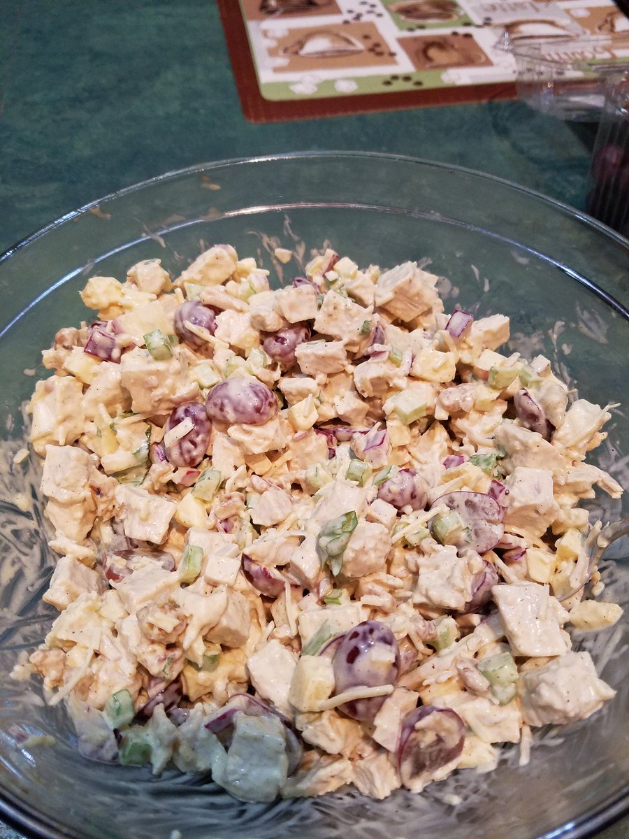 Just made this Waldorf Turkey Salad for the first time and it's AMAZING!!