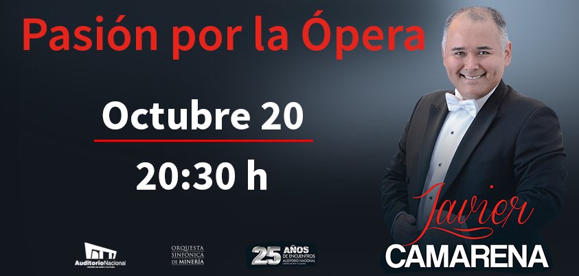 orquestamineria's tweet photo. Acompáñanos en el concierto de ópera de Javier Camarena en el Audiorio Nacional. #OSM2016 https://t.co/v6Z0pkC03L