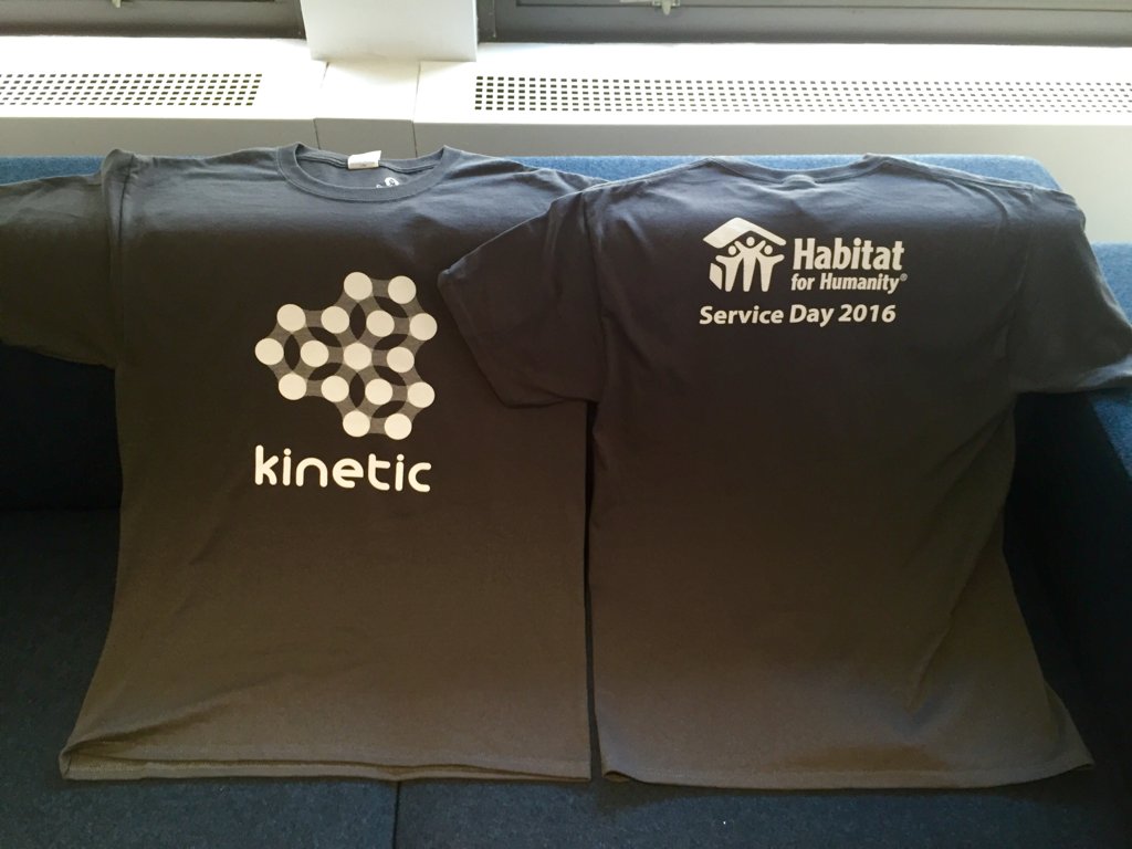 KineticOOH's tweet photo. Our day of service shirts just arrived!! Can't wait for our @HabitatNYC build on Wednesday! #kineticfuture #corporatecitizenship https://t.co/btrxldwtlj