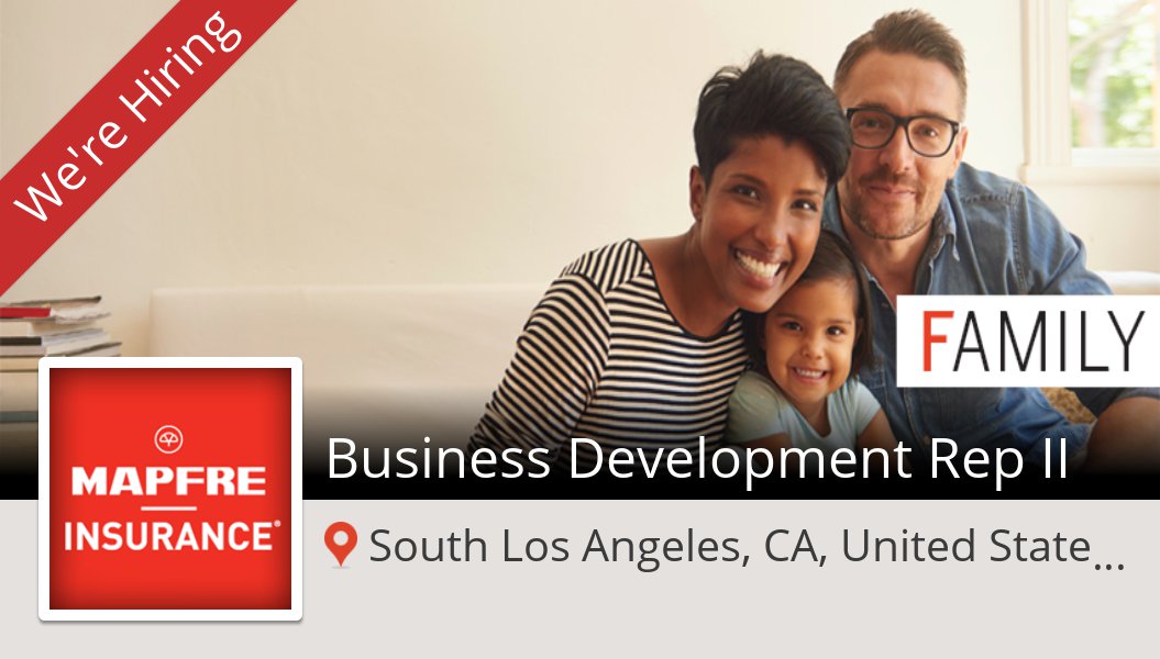 AlyssaHansen's tweet image. #MAPFREInsurance: #Business #Development Rep II (#SouthLosAngelesCAUnitedStates) #job workfor.us/mapfreinsuranc…