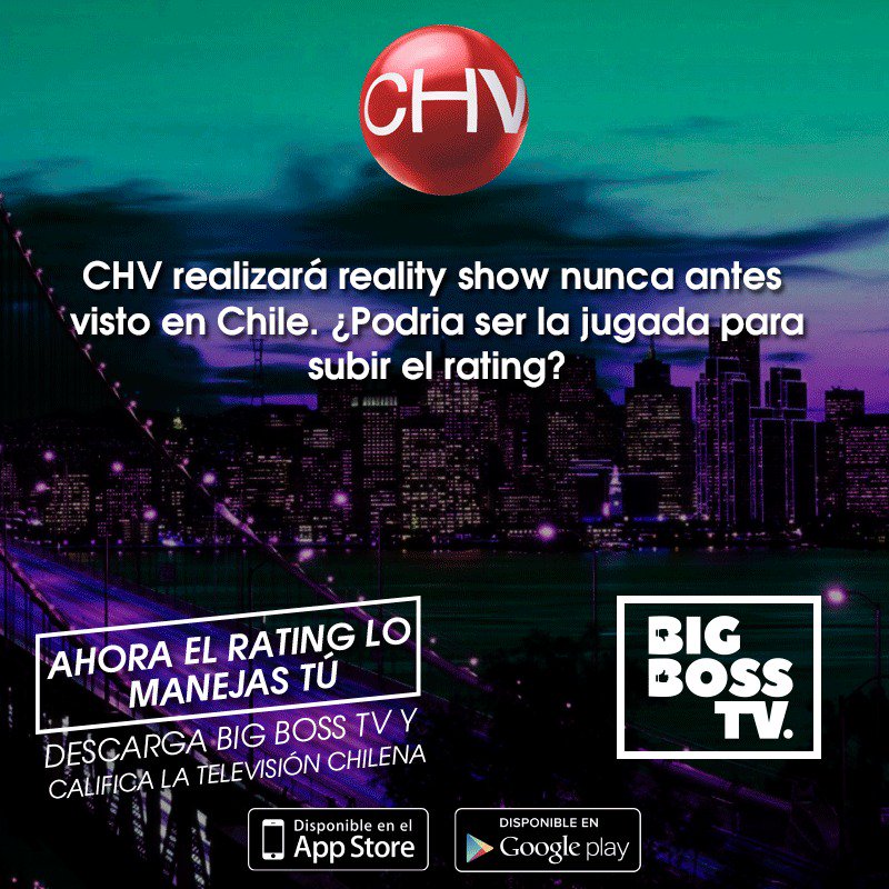 ¿Esta puede ser la jugada de CHV para subir realmente el rating?
¡Opina ahora!
iOS: appsto.re/cl/fSoFcb.i
Android: goo.gl/ydYF4G