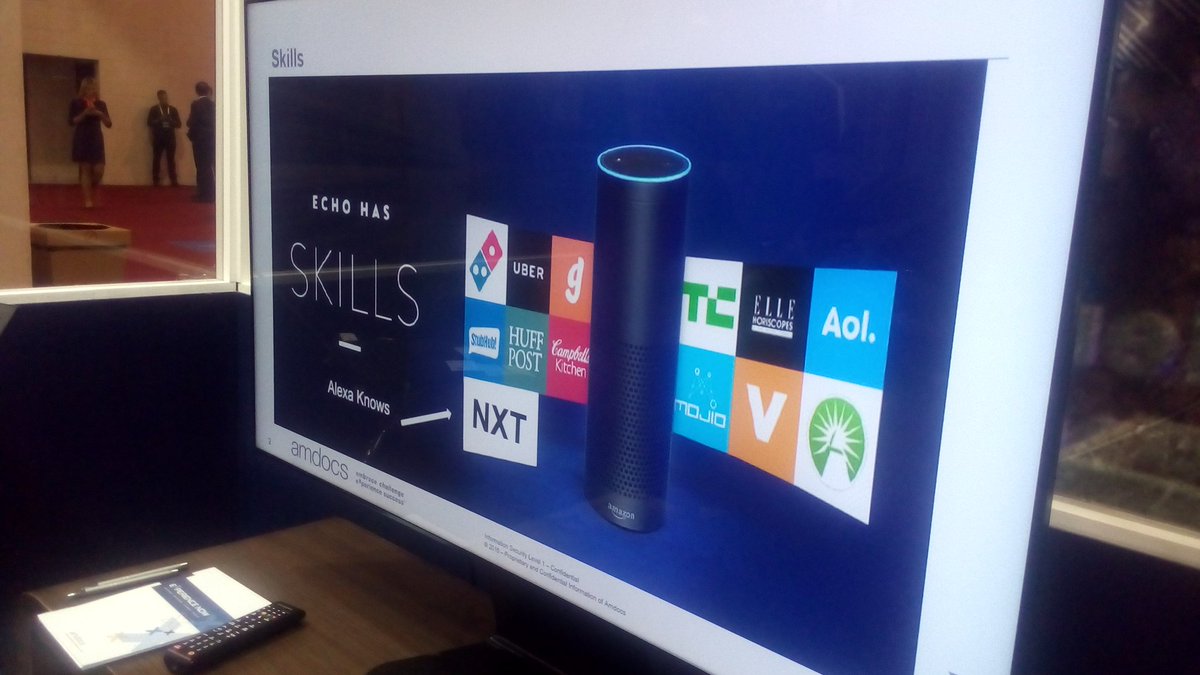telcoreport's tweet photo. Quer conhecer o futuro? Pergunte a Alexa! #AmdocsFuturecom2016 #technology https://t.co/Zi6hIeHJZ5