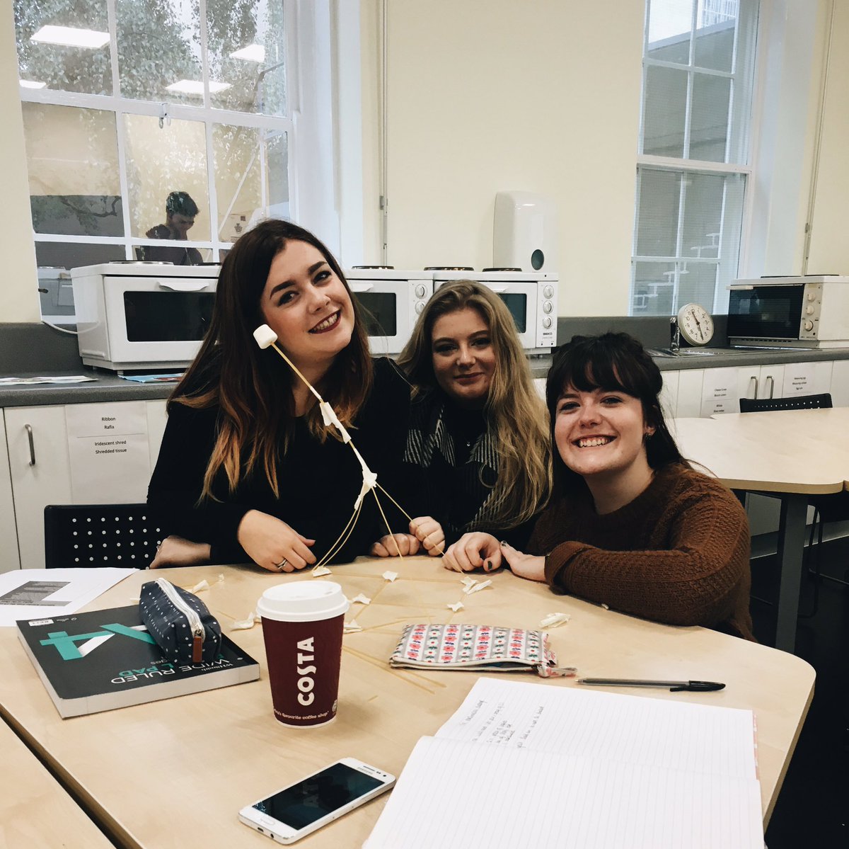 LydiaKRedshaw's tweet photo. Winners of the marshmallow challenge in DT today! 🙌🏻 #ysjprimed https://t.co/OLO77Soqui