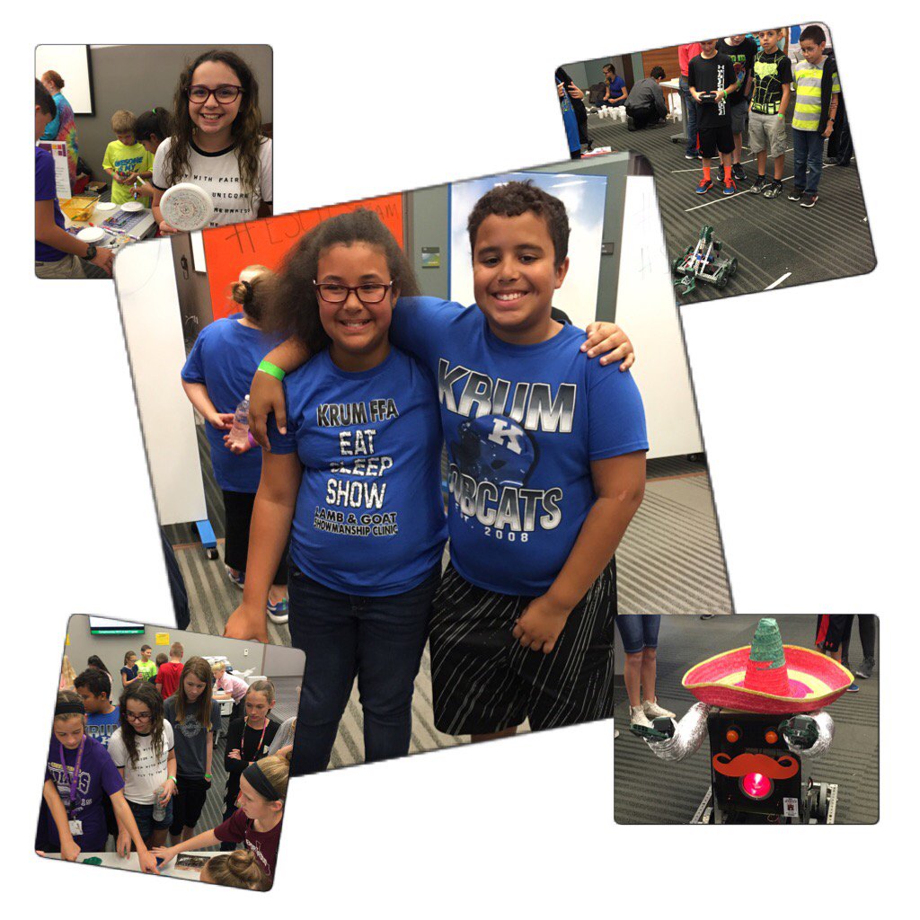 tbolz's tweet photo. @KrumMSBobcats @goffkrum #kmsproud #ESC11STEAM #thatswhyidothis  https://t.co/xvTaHwEH7n https://t.co/wdbDsXlYtF