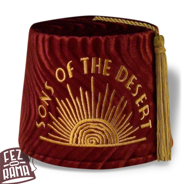 For a chance to win an amazing #SonsOfTheDesert fez courtesy of <a href="/Fezmonger/">@fezmonger@twit.social</a>, retweet this tweet &amp; follow <a href="/fezorama/">Fez-o-rama</a>. 
fez-o-rama.com/shop/current/s…