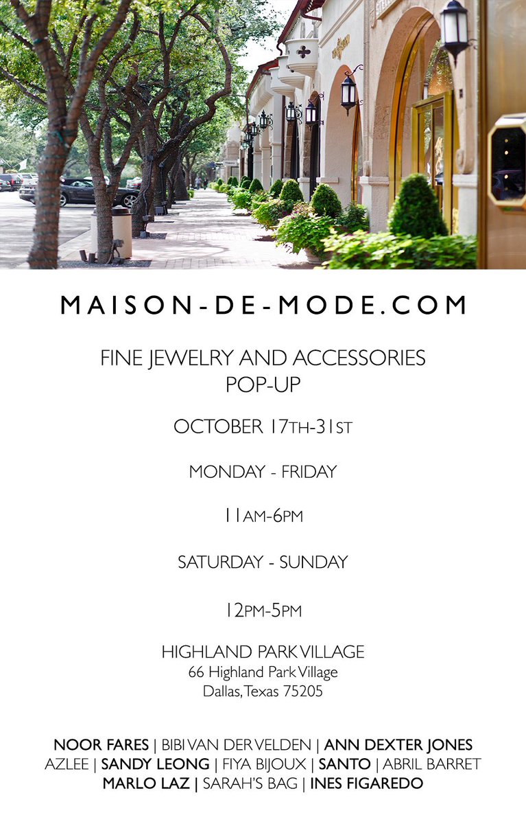 AmandaHearst's tweet photo. Dear #Dallas come check out our new @MAISONDEMODE #ethicalfashion popup in @HP_Village 💚💚💚 https://t.co/OvCrqyyinB