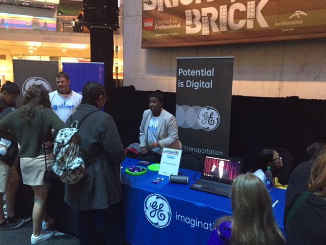 WabtecCorp's tweet photo. We featured an interactive display of the digital #rail landscape & our digital solutions at @MSIChicago's Science Works event. #GEChicago https://t.co/V3VrB7nljz