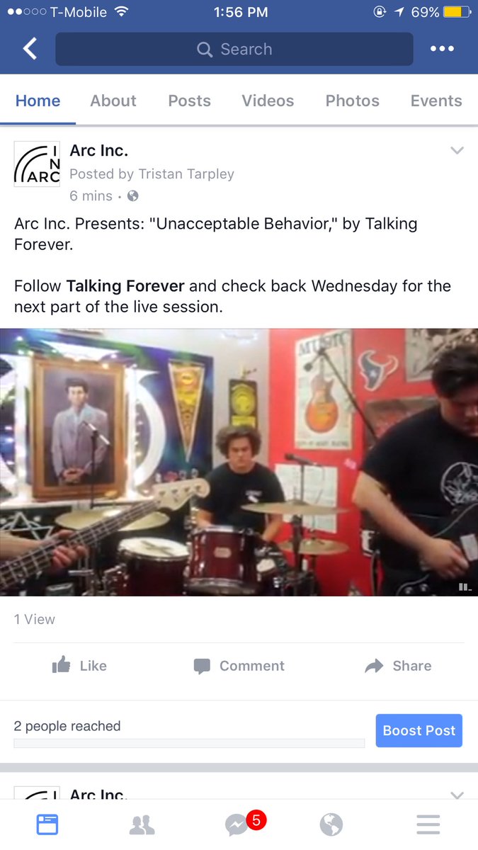 arcincmusic's tweet photo. Local sad crybabies @TalkingForeverM did a live session with us. Peep it on our Facebook. https://t.co/SjW7yen9P0