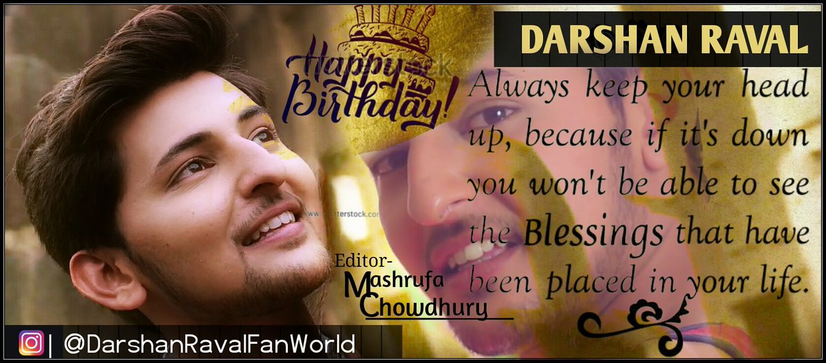 Happy birthday Mr.Raval <a href="/DarshanRavalDZ/">Darshan Raval 🏠💙</a> 
May Allah bless you always and makes your all desire dreams come true😍😘
#HBDDarshanRaval