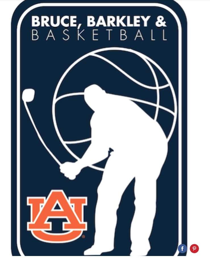 darrenrovell's tweet image. A silhouette of Charles Barkley's horrendous golf swing is the logo for Auburn basketball's charity golf tournament (H/T @golfworld)