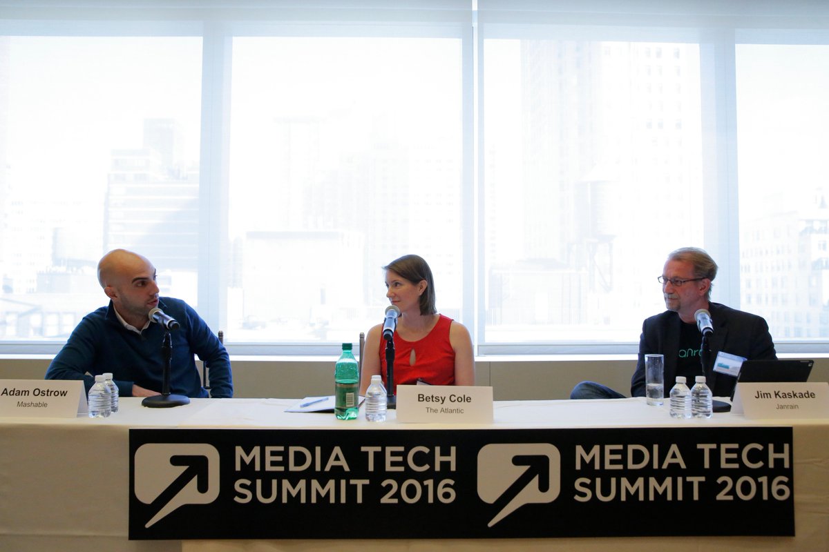 mediatechsummit's tweet photo. Many thanks to @Janrain's @jimkaskade for moderating "Cross-Channel Audience Development" with @adamostrow &amp; @BetsyEberCole @ #MTS16! https://t.co/Sd4cwUenBm