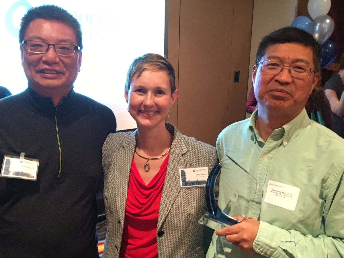 Dr Ray Ke, Heidi Hayes of Donor Egg Bank USA &amp; our embryologist Dr Jay Ding who just won an award for excellence in oocyte thawing #ASRM2016