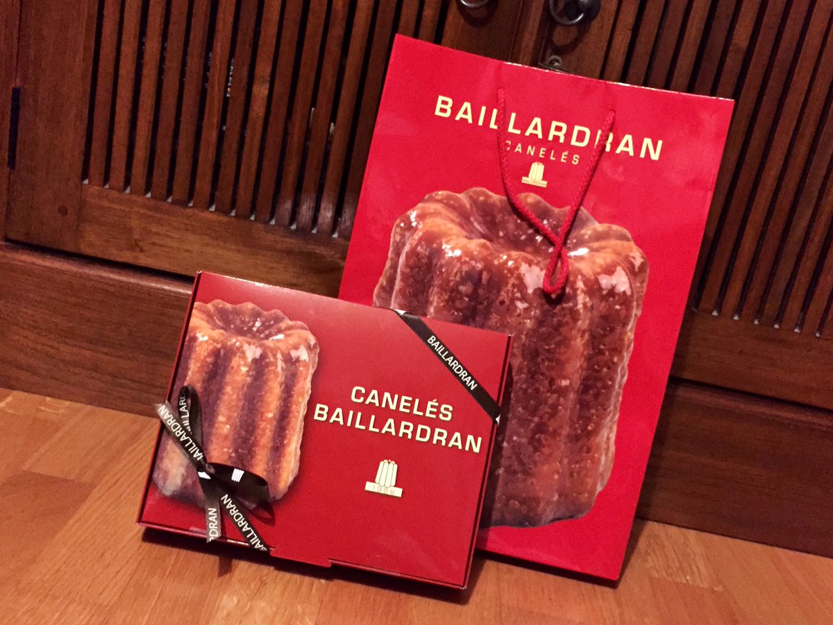 Amélie est de retour de #Bordeaux ! #caneles <a href="/Baillardran/">Canelés Baillardran</a> #miam