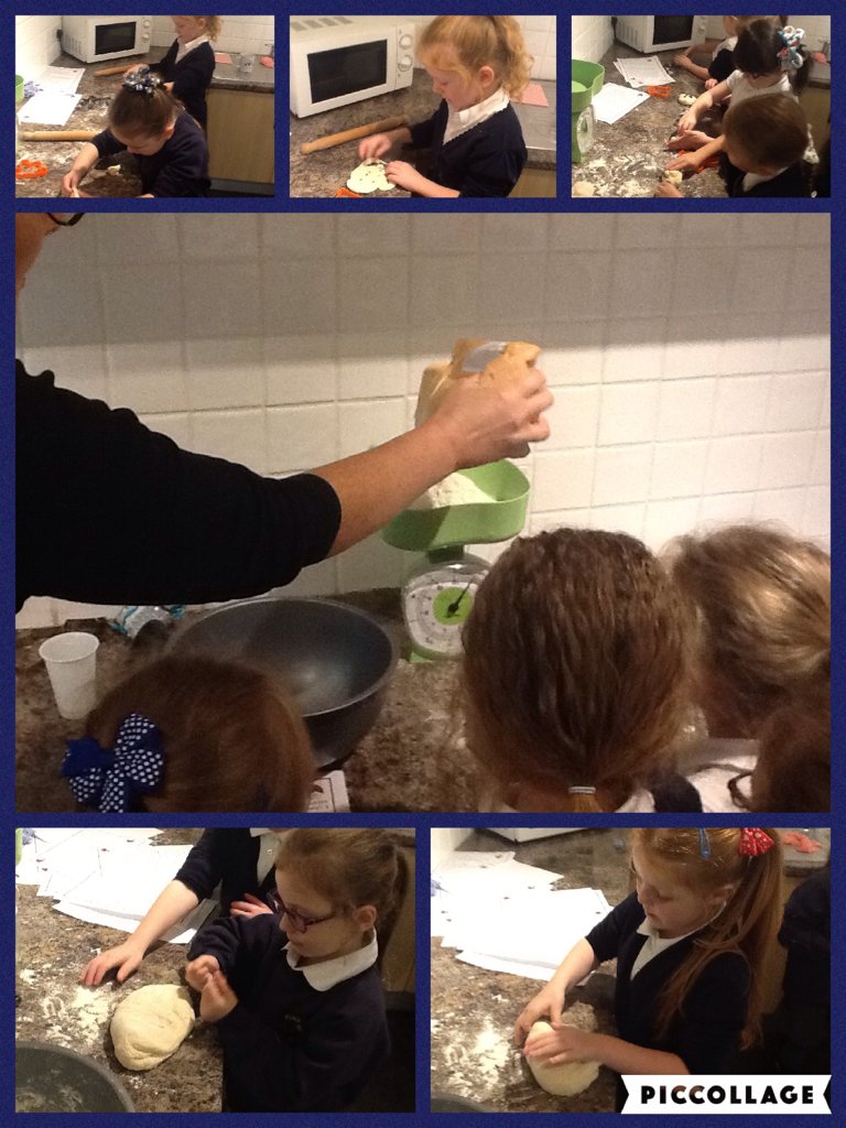 PFPSMrsW's tweet photo. We have finally made bread like the Little Red Hen @Palacefieldhead #piccollage https://t.co/Xp9ukCYZEN https://t.co/cT4TswDcNF