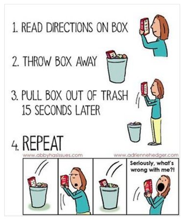 lauralzimm's tweet image. Me, every single night. #culinaryproblems