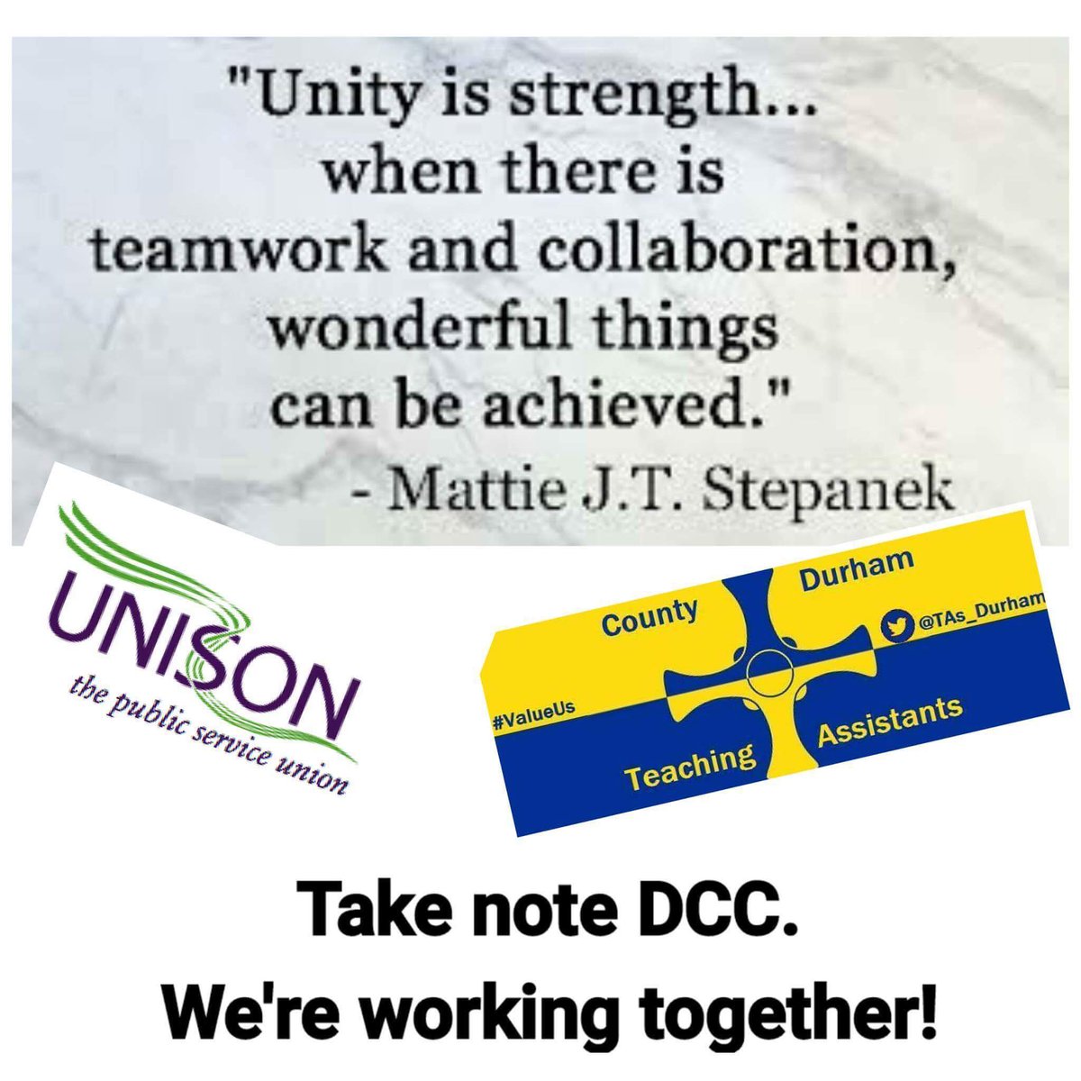 KateWales40's tweet photo. #valueusCDTAAC .@SimonHenig .@DurhamCouncil .@SarahBow1973 .@Donnashaw79 .@TAs_Durham https://t.co/azGaa8S1LP