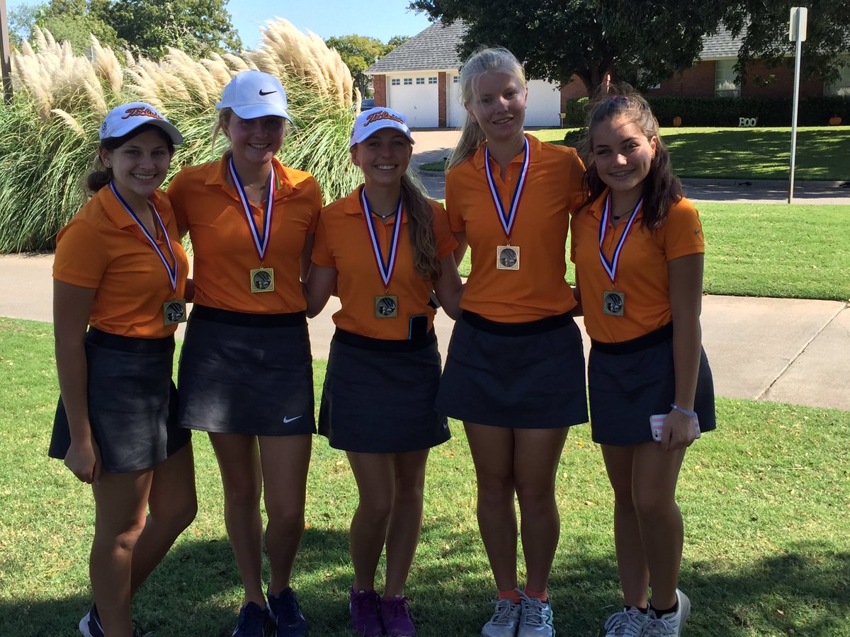 aledogolf's tweet photo. Congrats to these LadyCat golfers placing second at the Birdville Varsity Golf Invitational at Iron Horse. #aledo #aledogolf https://t.co/uIgH4Z9yLo