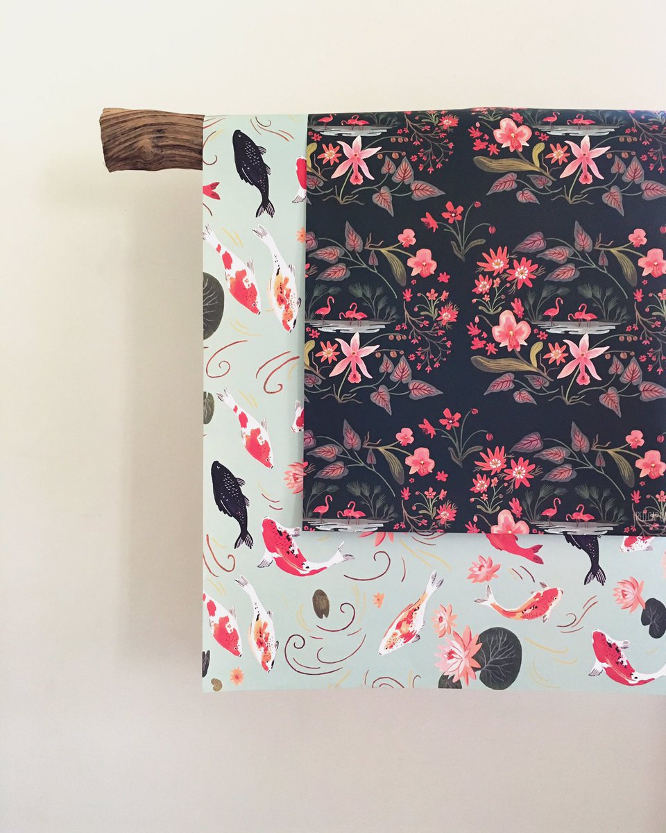 redcapcards's tweet photo. Pretty paper illustrated by the talented @rhstadtlander for #RedCapCards. #wrappingpaper #love #art #illustration #design https://t.co/1WyZIUtKTe