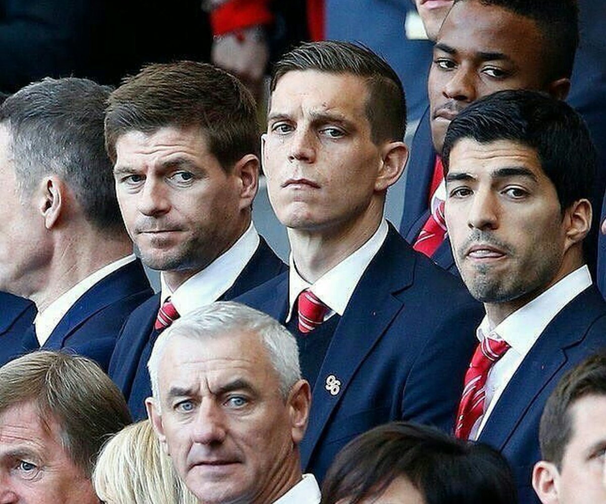 Gerrard, Agger and Suarez at Anfield 😍 #LFC