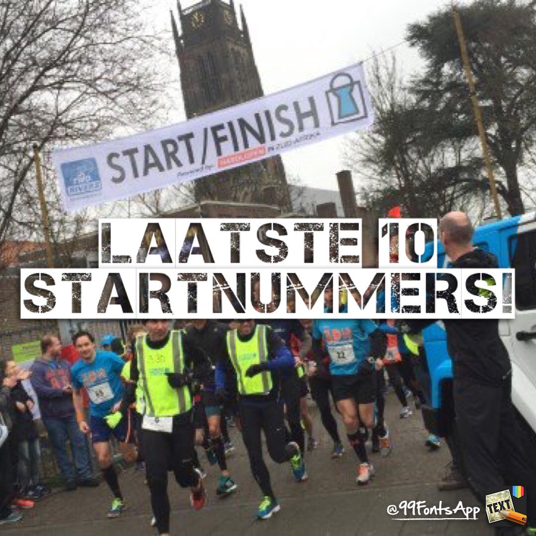 Eindsprint #2riversmarathon wordt ingezet! Ben snel, schrijf je in via tworiversmarathon.nl