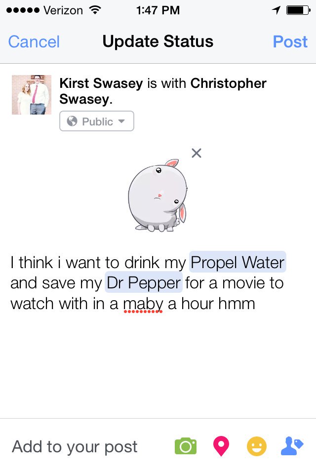 KirstenLBieber's tweet image. Naptime due to the amazing #facebookstickers !! From @facebook 
....