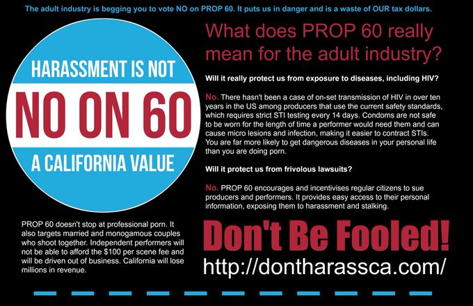 @VoteNoProp60 #noprop60 Just vote NO on 60..... ❤️❤️❤️❤️ https://t.co/AFmv1X4Svb<a class="tags" target="_blank" title="On Twitter" href="/?out=eyJ0eXAiOiJKV1QiLCJhbGciOiJIUzUxMiJ9.eyJpYXQiOjE3MjE4MDE4ODQsImlzcyI6InR3cG9ybnN0YXJzLmNvbSIsIm5iZiI6MTcyMTgwMTg4NCwiZXhwIjoxNzUzMzM3ODg0LCJyZWRpcmVjdF91cmwiOiJodHRwczovL3R3aXR0ZXIuY29tL1ZvdGVOb1Byb3A2MCJ9.Mk-ppPbxuYc9RD6z_Y4-_tVV4Q7IvZ_nyJL_YoSaSV9ScTubfnaKNZyUsW-f27gl1I3TqvszuG8rKR4xAQTDEQ">@VoteNoProp60</a><a href="/tag/noprop60"class="tags">#noprop60</a>