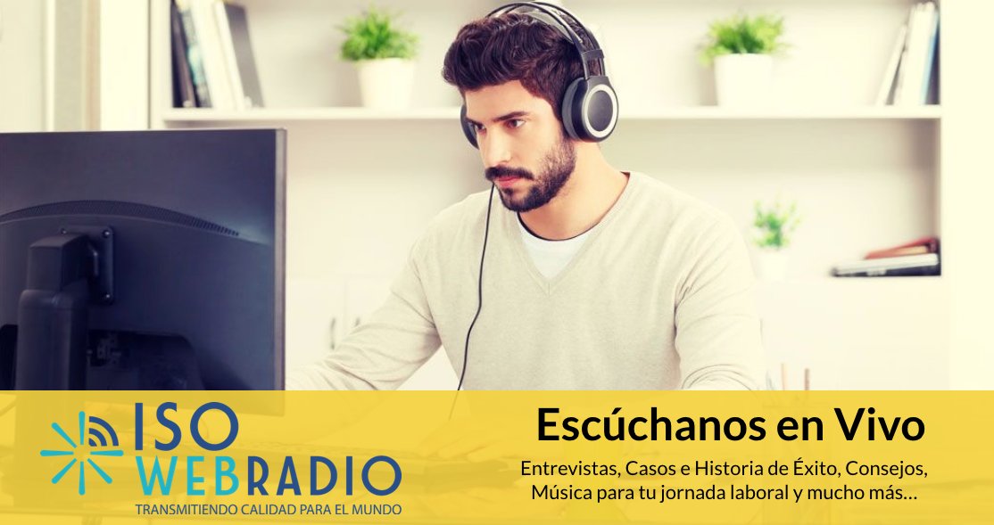 isoexpertos's tweet photo. #ISOWeb Radio, la única #radio en Sistemas de Gestión #ISO  #TransmitiendoCalidadParaElMundo. Sintonizala ya aquí >> https://t.co/qn0jjnNiIe https://t.co/AjM0JUCN09