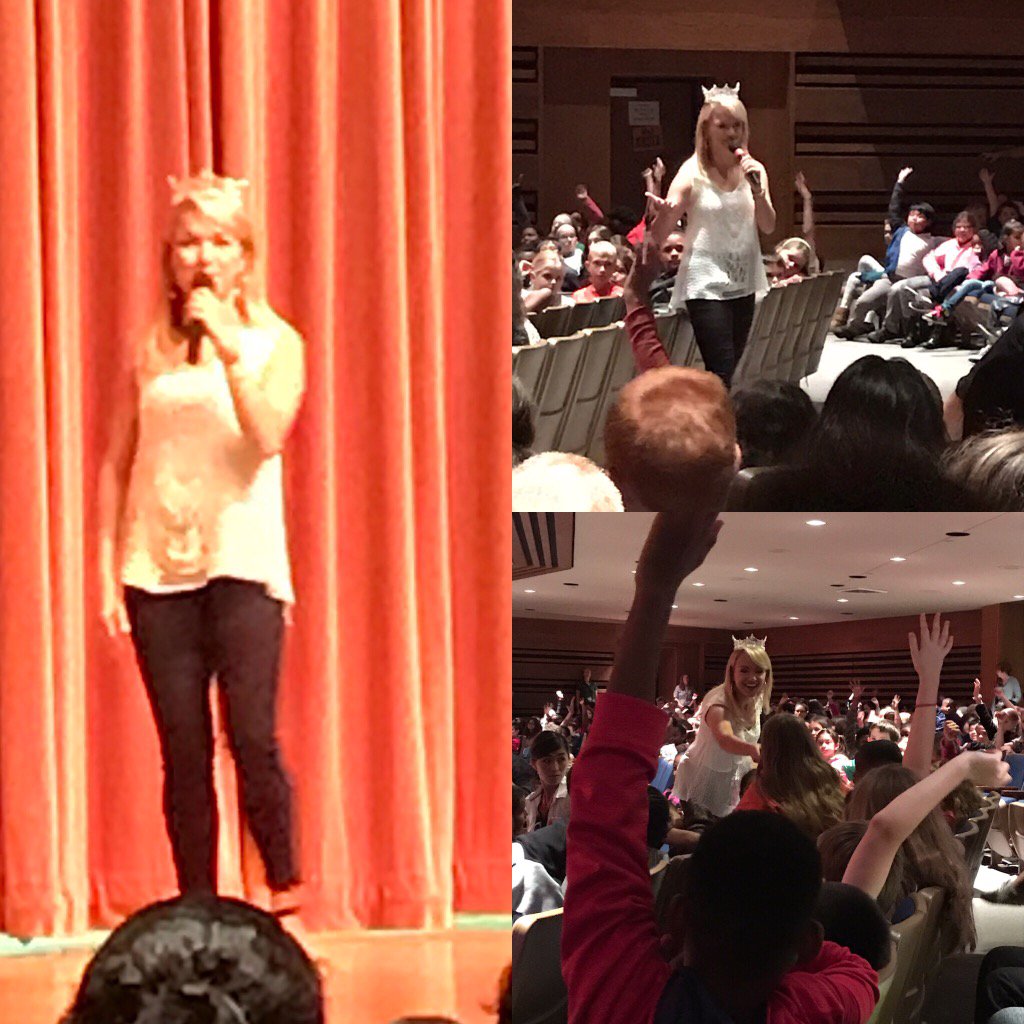 MrsAFortune's tweet photo. Thank you @MissAmerica for visiting our school today!  The students loved it! @HessHornets #wearehess #MissAmerica https://t.co/FD2K5WclFq