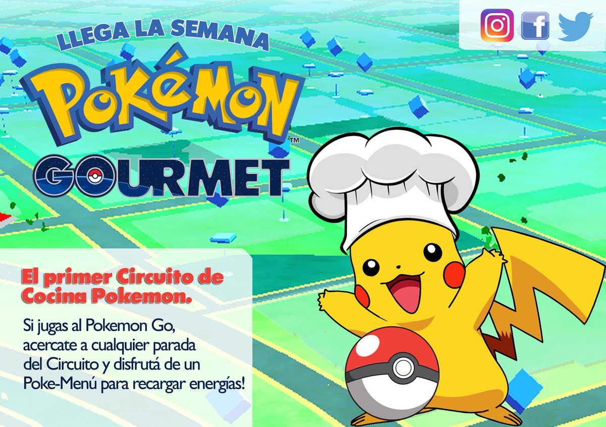PokemonGourmet's tweet photo. LANZAMOS EL PRIMER CIRCUITO DE COCINA POKEMON 

#EsMasFuerteQueYo Esta semana podrás comerte a tus Pokemon favoritos. https://t.co/mVOikIUq2P