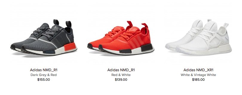 nmds with nmd on the back