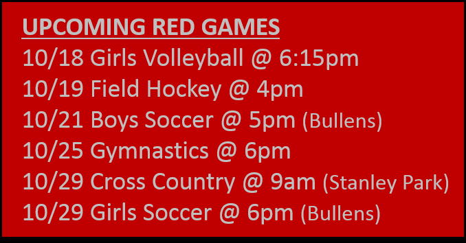 WHSBombers's tweet photo. There are three #RedGames coming up this week for Westfield Athletics! Wear your Westfield Athletics shirts &amp; cheer on your fellow Bombers!! https://t.co/7j85JF7FxW