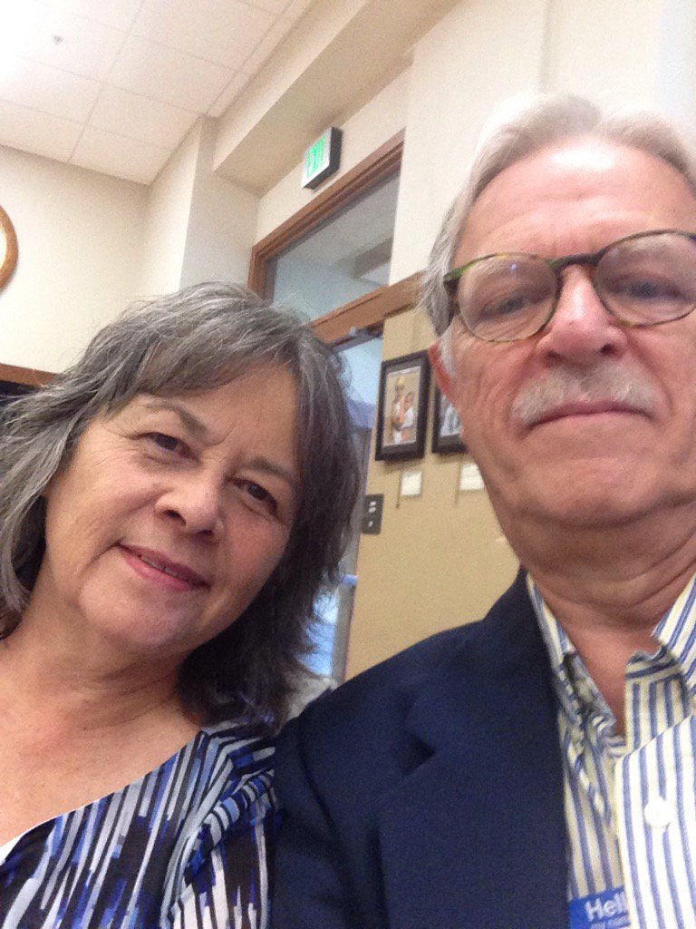 TomDuke2's tweet image. With Joann Conroy at Moral Political Organizing Leadership Institute and Summit