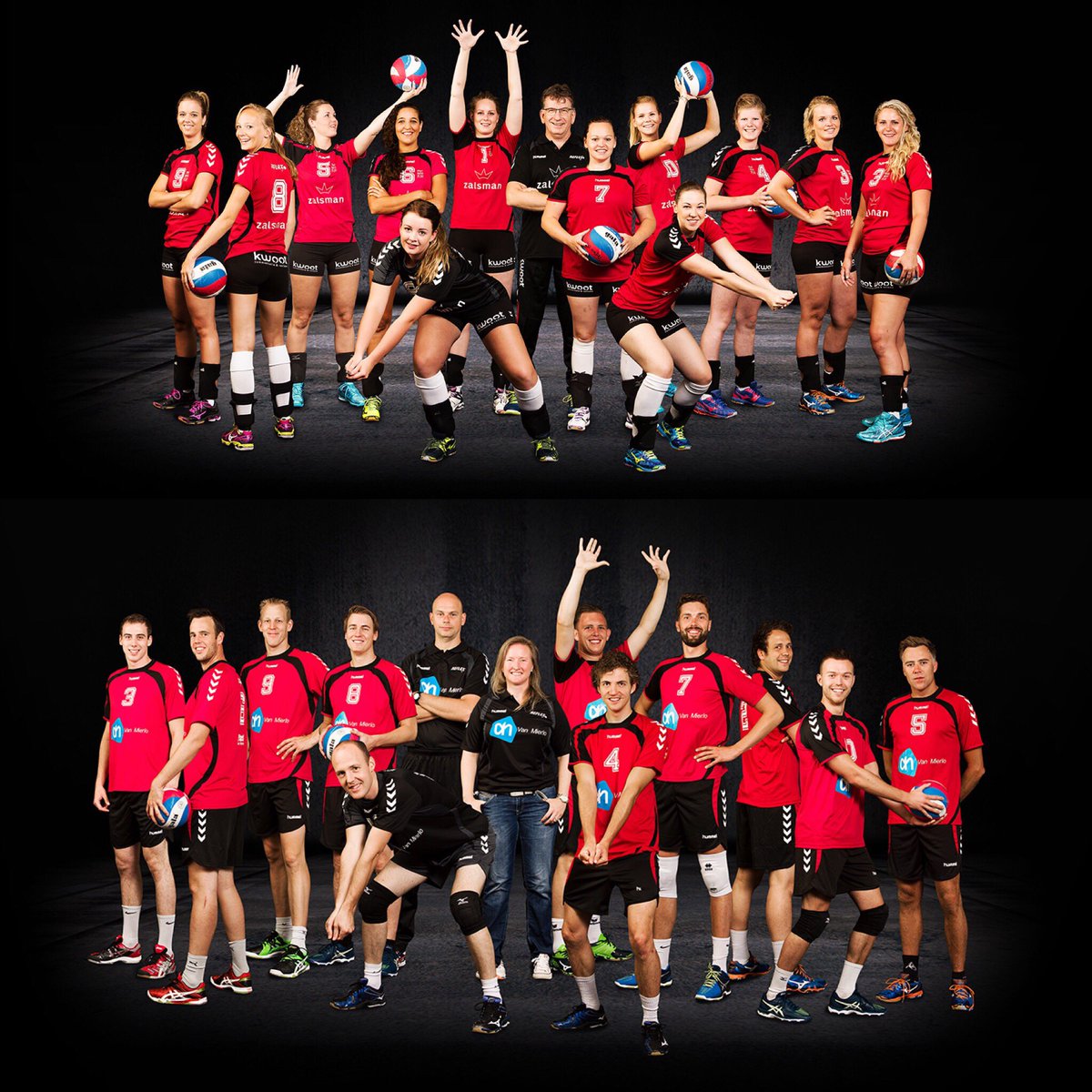 De teamfotos van Heren 1 en Dames 1 
zijn klaar!  Gaaf zijn ze geworden he?