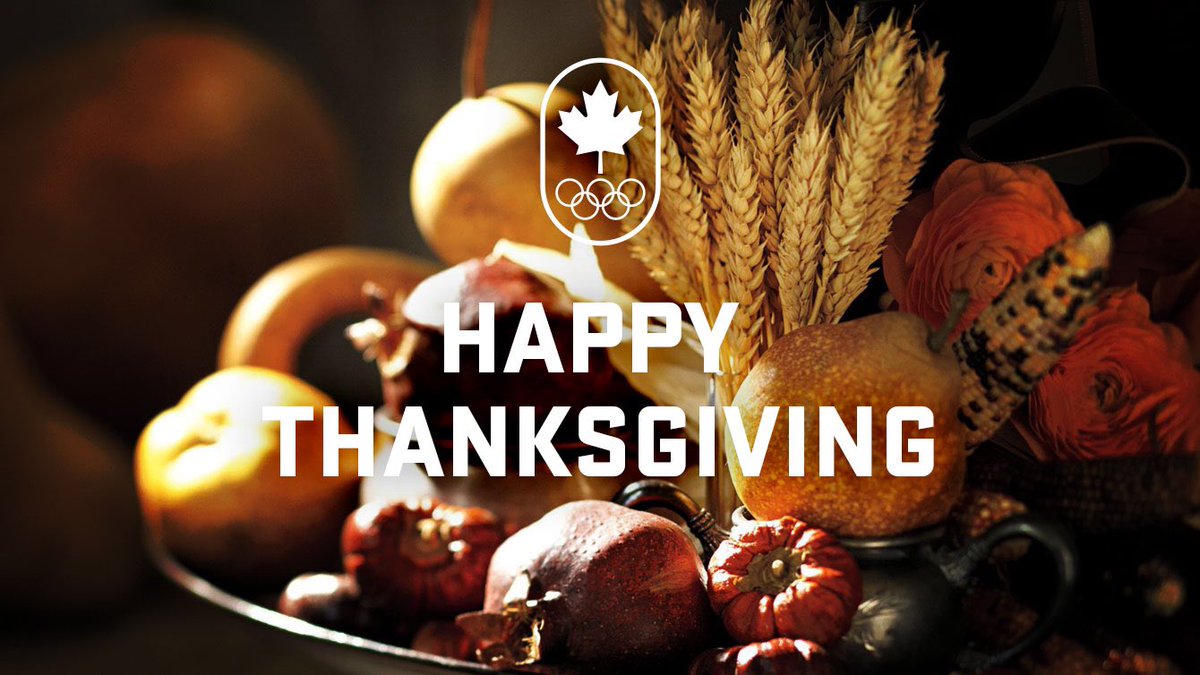 TeamCanada's tweet photo. Happy Thanksgiving!🍁🍂

We're thankful for all of the athletes and fans representing #TeamCanada. 🇨🇦 https://t.co/9suDpVCDLc