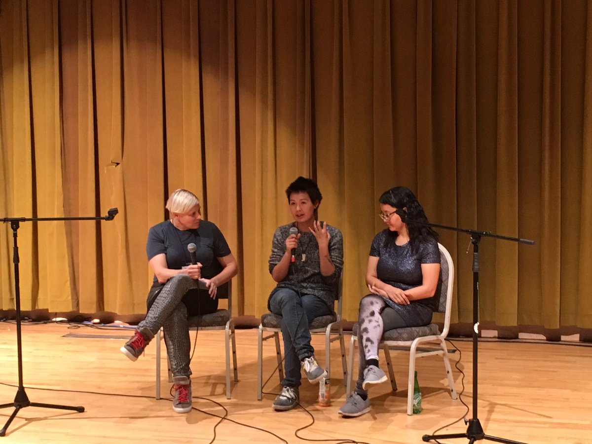 trsmNunatsiavut's tweet photo. Echo Henoche speaking about her animation of the polar bear in the rock @inuitstudies #inuitstudies #ShareNunatsiavut https://t.co/jRtGI1k0qO
