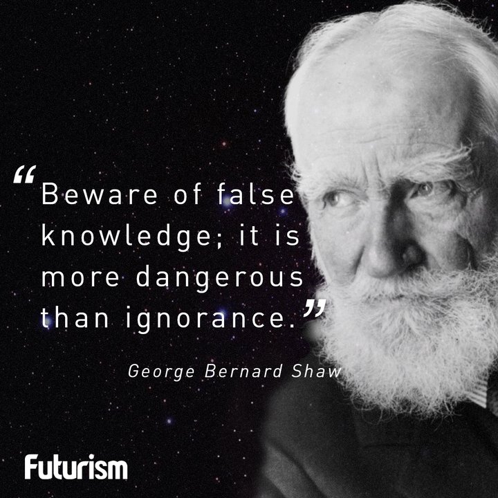 futurism's tweet image. #FalseKnowledge