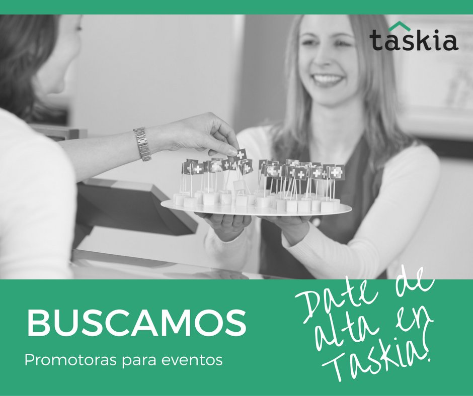 taskia's tweet photo. En Taskia te estamos buscando! Date de alta! #trabajo #empleo #SoyTasker #Madrid #Barcelona #Valencia https://t.co/IoCy6lFKIc https://t.co/TF1ps8e3H9