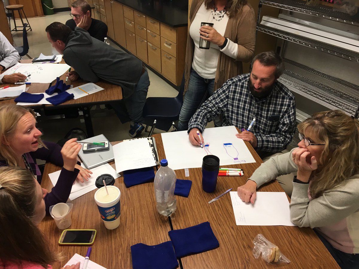LMFosnaugh's tweet photo. WMS teachers work on modeling in Science. #modelinginscience #rcswms https://t.co/SQ98huicW1
