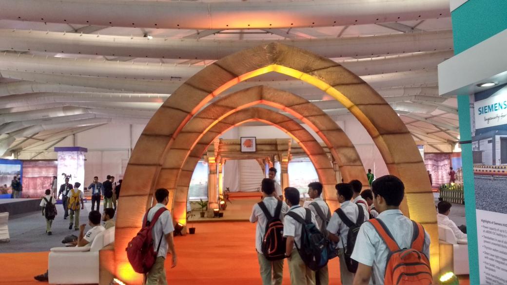 SwitchExpo's tweet photo. @GujaratTourism did a resplendent modelling of #Saatkamaan #Champaner a @IndiaatUNESCO World Heritage site. Kudos to them! https://t.co/3bQubAq1nl